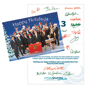Christ White Associates Custom Designed Holiday Card