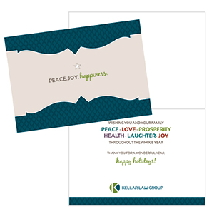 Kellar Law Custom Designed Holiday Card